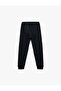 Basic Sweatpants with Raised Pocket Detail and Elastic Waist