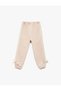 Cotton Bow Detailed Hooded Jogger Pink Baby Girl Sweatpants 6Wmg40057Ak