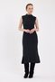 Rochie midi din tricot cu mâneci zero antracit 2232 - 2