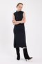 Rochie midi din tricot cu mâneci zero antracit 2232 - 3