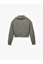 Long Sleeve Stand Collar Half Zip Knitwear Sweater - 4