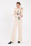 Natural Flower Detailed Knitwear Bottom Top Set 7075 - 2