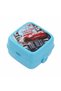 Lunch Box 4 Compartments Cars Blue Color Male Figure 1 Piece Food Storage Container Lunch Box