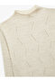 Regular Fit Long Sleeve Lightweight Stand Collar Knitwear Sweater - 3