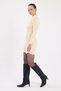 Natural Turtleneck Knitwear Mini Dress 1907 - 3
