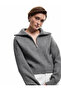 Long Sleeve Stand Collar Half Zip Knitwear Sweater