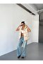 New Season Oversize Beige Puffer Vest - 7