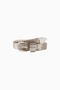 Hollyhock Snake Pattern Leather Belt