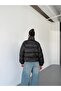 New Season Comfortable Fit Black Puffer Coat - 6