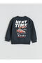 Lcw kids bicycle collar printed boy's sweatshirt - 5