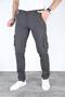 Men's Khaki Lycra Cargo Pants Flexible Gabardine Commando Cargo Pocket Stylish Trousers - 4