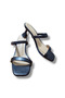 Black Goblet Heeled Women's Sandals - 6