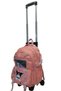 Portable Character Patterned Primary School Backpack with 2-Stage Checker and Wheels - 4