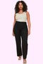 Women's Fashion High Waist Wide Leg Woven Pants for Business and Daily Use Summer
