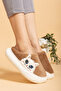 Women's Kitten Patterned Plush Soft Lightweight Soundproof Non-Slip Eva Sole Winter Indoor Slippers - 2