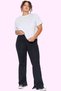 Women's Fashion Plus Size Spanish Leg Striped Knitted Leggings Pants Casual Combinations Modern Design
