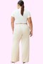 Women's Fashion High Waist Wide Leg Woven Pants Summer - 4