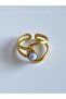 Oval Stone Stainless Steel Women's Ring