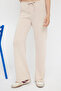Taş Yumoş Wide Leg/Geniş Paça Bağlama Detaylı Esnek Örme Pantolon TWOAW26PL00025 - 3