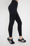 Teen Black Diver/Scuba Fabric Waist Binding Detail Full Length Knitted Sports Leggings Thmaw26Ty00004 - 3