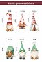 New Year's Cute 6-Piece Gnomes Children's Room Glass Wall Sticker Set - 4