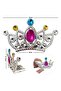 Silver Color Scalloped Model Princess Queen Crown 2 No 12X7 cm (4940) - 3