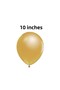 10" Inch Balloon Metallic Gold 10 Pieces