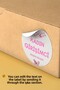 Woman's Entrepreneur Themed Sticker Packaging Shipping Packing Label - 4X4Cm 70 Pieces Round - 3