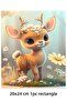 Cute Deer 1 Piece A4 Edible Ornament Pastry Cookie Sugar Dough Paper Print
