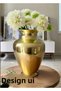 Gold European Style Decoration Glass XL Size 31 cm Linda Vase