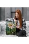 White Daisy and the Chant of Colors Decorative Canvas Painting - 3