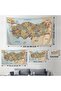 Wall Cover Detailed Current Türkiye Map Quality Canvas Wall Tapestry-4051 - 4
