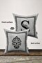 Velvet Babyface Double Sided Letter Throw Pillow Cover - Letter S - 2