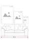 Glass Table Geometric Wood Patterned - 4