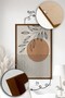 3 Piece Brown Real Wood Framed Painting Set - Model 12 - 5