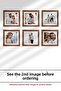 6 قطع إطار 10x10 - إطار مربع - إطار Kemençe MDF - مجموعة إطارات صور متعددة - 7