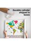 Wall Covering / Carpet Turkish Current World Map with Flag Detail -3967 - 6