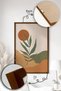 3 Piece Real Wood Colored Framed Painting Set - Model 21 - 2