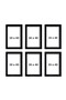 6 قطع 30X40 إطار أسود MDF إطار صور متعدد - 4