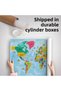World Map Educational Country Flag Turkish Map Children's Room Teenager's Room Wall Cloth-carpet 3865 - 5