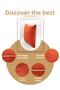 Panbiy Panoroma Punch Cream Piping Plain Throw Pillow Cover - Orange 45X45 cm - 5