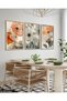 Watercolor Look Print 3 Piece Wooden Framed Painting Act - 4