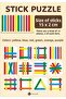 Stick Puzzle Educational Wooden Stick Set – 12 Piece Colorful Shape Game - 5