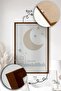 3 Piece Brown Real Wood Framed Painting Set - Model 22 - 5