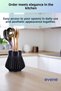 Countertop Cutlery Decorative Vertical Cutlery Cylinder Cutlery Black Color Model 83 - 2
