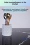 Countertop Cutlery Decorative Vertical Cutlery Cylinder Cutlery White Color Model 81 - 2
