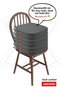 6-Piece Chair Cushion 42X42 cm Zippered Lace-Up Washable Garden Balcony Oval Water Oil Repellent Anthracite