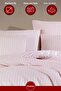 Satin Striped Double Luxury Duvet Cover Set 200X200 cm - 3