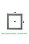 30X30 Photo Frame - Square Frame - for Use on the Table with Wire Legs Gift No Glass with Pvc - 2