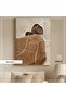 Digital Printed Metal Framed Glass Single Decorative Table - Rock Powder